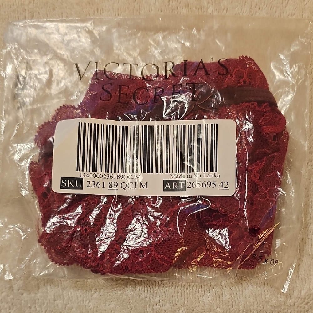 Victoria's Secret Deep Red Lace Hair Accessory
